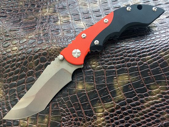 Складной нож Steelclaw Инь-янь c клинком из стали CPM-S35VN, рукоять G10 / Титановый сплав Titanium TC4 Aloy