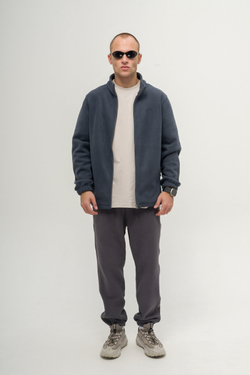 Толстовка KUL'TURA "ZIP FLEECE" Темно-серый