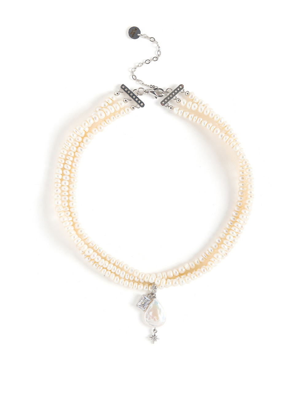 Колье "Celebrity white" Silver