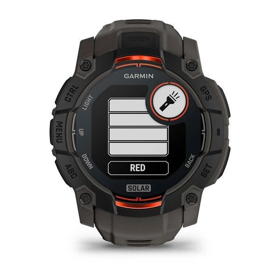 Умные часы Garmin Instinct 3 Solar 50 mm Black with Charcoal Band (010-02935-00)
