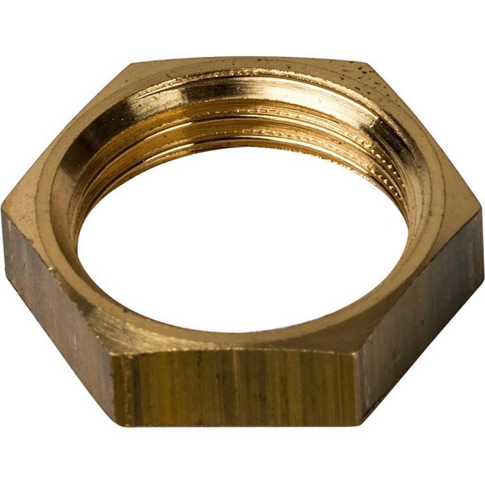 Контргайка STOUT SFT 0037 - 3/8" (для стальных труб, латунь без покрытия)