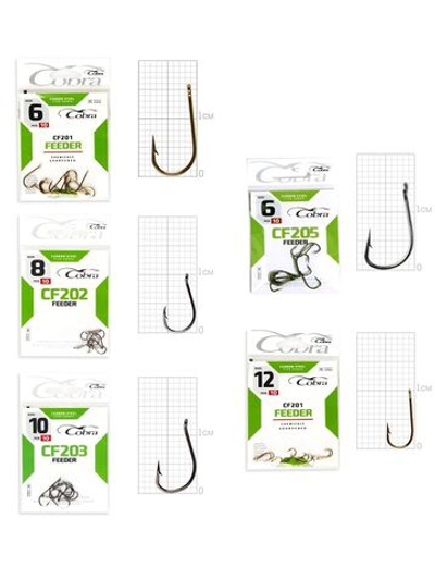 Набор крючков Cobra ФИДЕР (упк.50шт.)