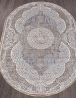 Ковер 03880C - GREY / BROWN - Овал - коллекция ARMINA размер 300*400 см