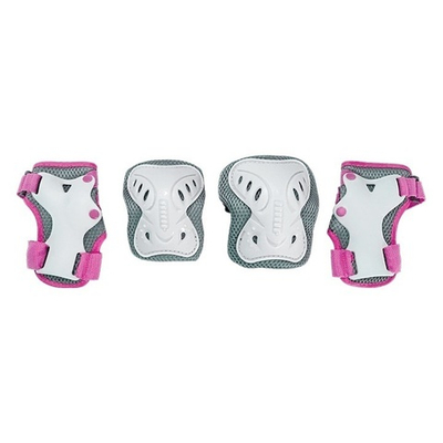 Детская защита для катания Тech Team SAFETY LINE 200 розовая размер M