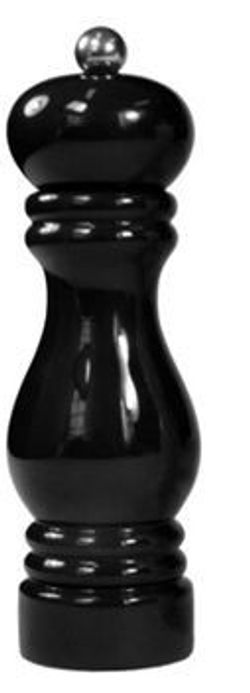 Мельница для перца h 19 см, бук лакированный, цвет черный, SORRENTO