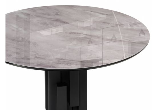 Стул полубарный Albert, кожа белый