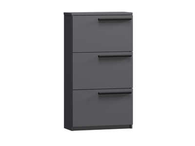 Обувница Лорена Пакс-3 Серый Графит 162 PE 65*30*115 см, Серый   Фиеста