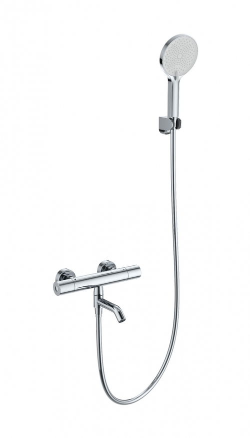 Смеситель для ванны с душем и термостатом WONZON & WOGHAND INN 1, Хром (WW-B3013-A1-CR)