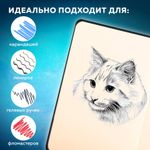 Скетчбук, слоновая кость 140 г/м2, 130х210 мм, 80 л., КОЖЗАМ, резинка, BRAUBERG ART CLASSIC, CROCO, коричневый, 116471