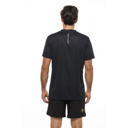 Мужское теннисное поло Drop Shot Rayco T-Shirt Men - Black, Yellow