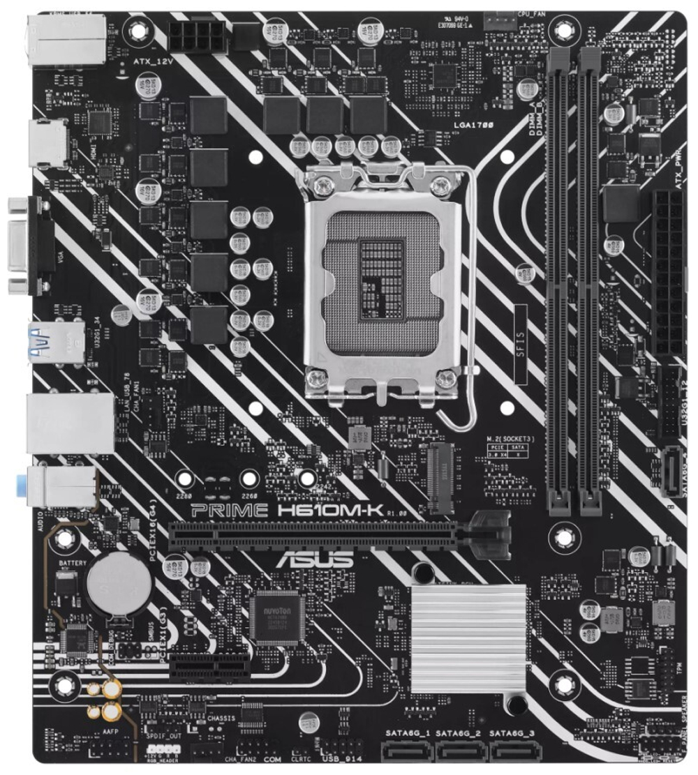 Материнская плата mATX ASUS PRIME H610M-K