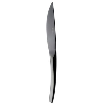 Нож столовый с литой ручкой зубчатый 23,3 см XY BLACK артикул 195028, DEGRENNE, Франция