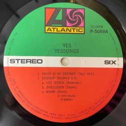 Винтажная виниловая пластинка LP Yes Yessongs (Japan 1973) (No Obi) Roundabout