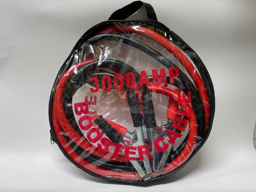 Провода (3000АMP, 2.0 метра) пусковые, прикуривания в сумке, утолщённая жила, морозостойкие, серия: RJ2341 старт кабель (2 шт. / комплект)