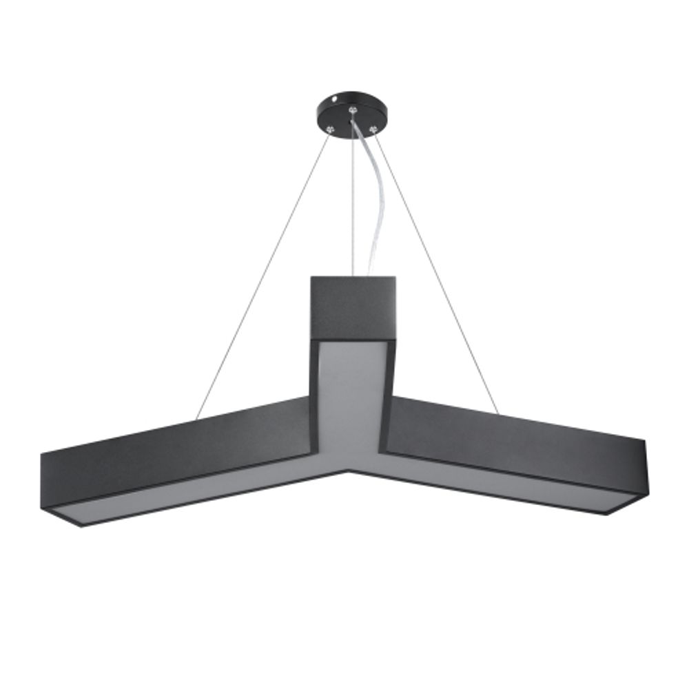 Светильник LED ЭРА Geometria SPO-143-B-40K-056 Igrek 56Вт 4000К 4500Лм IP40 900*900*80 черный подвесной