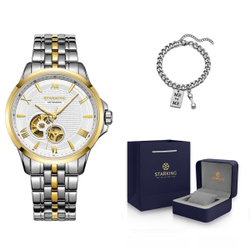 STARKING Automatic Mechanical Movement Watch Women"s Watch Black Dial