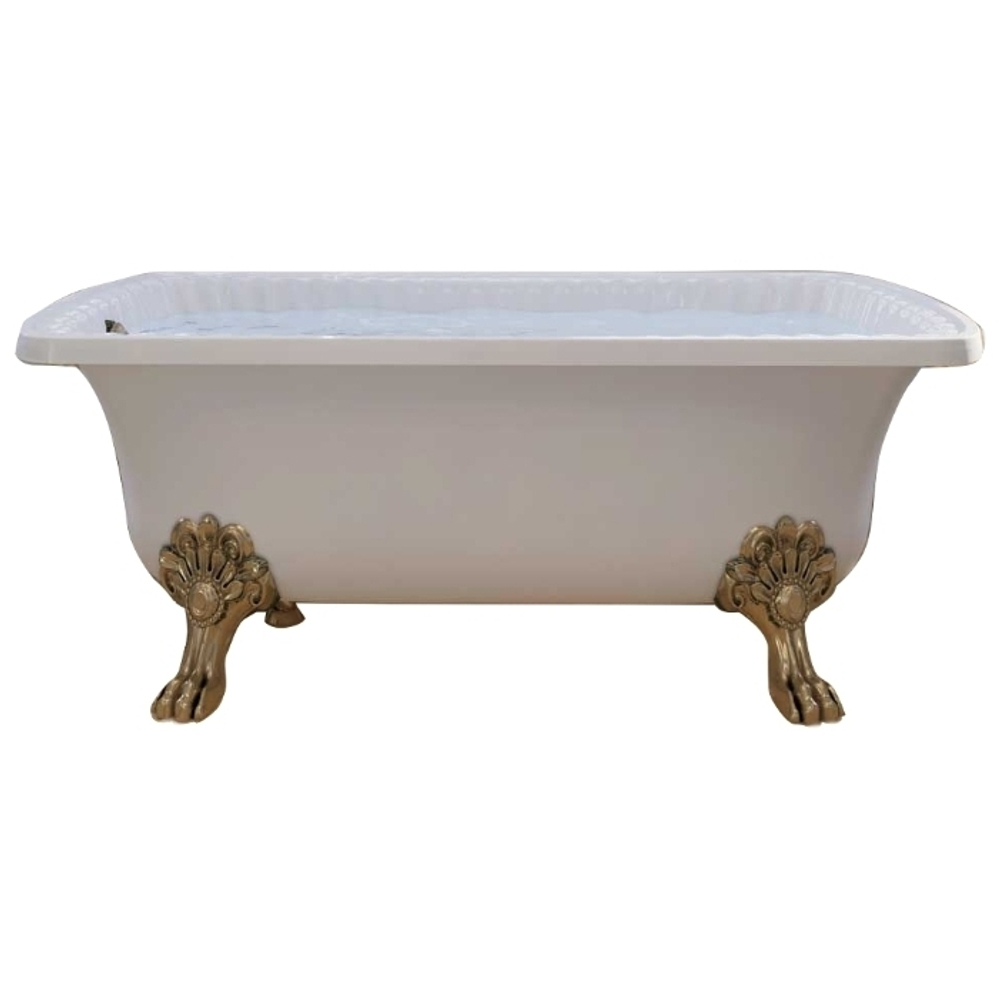 Ванна Migliore Olivia  24628 174x83xH66 см. белая, на лапах "Migliore" бронза