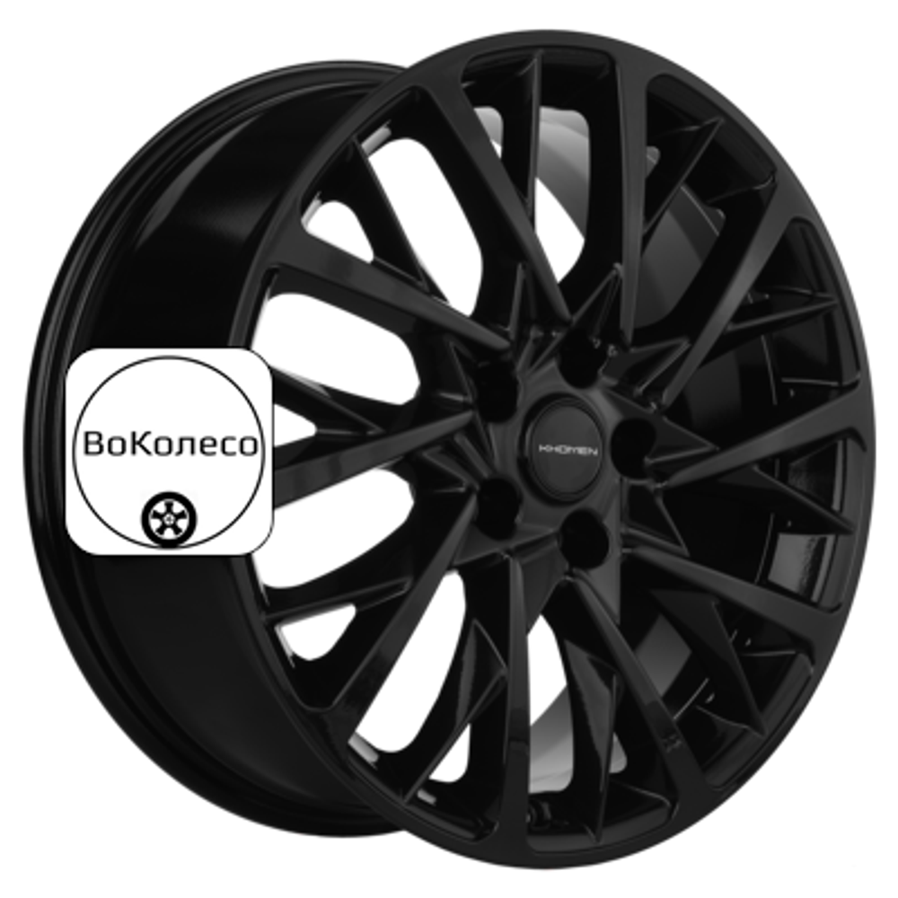 7,5x18/5x108 ET45 D65,1 KHW1804 (DFM AX7/580/Evolute i-Pro) Black Khomen Wheels