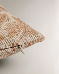 ZARA HOME НАВОЛОЧКА ДЛЯ ДЕКОРАТИВНОЙ ПОДУШКИ С ЦВЕТОЧНЫМ УЗОРОМ, РОЗОВЫЙ