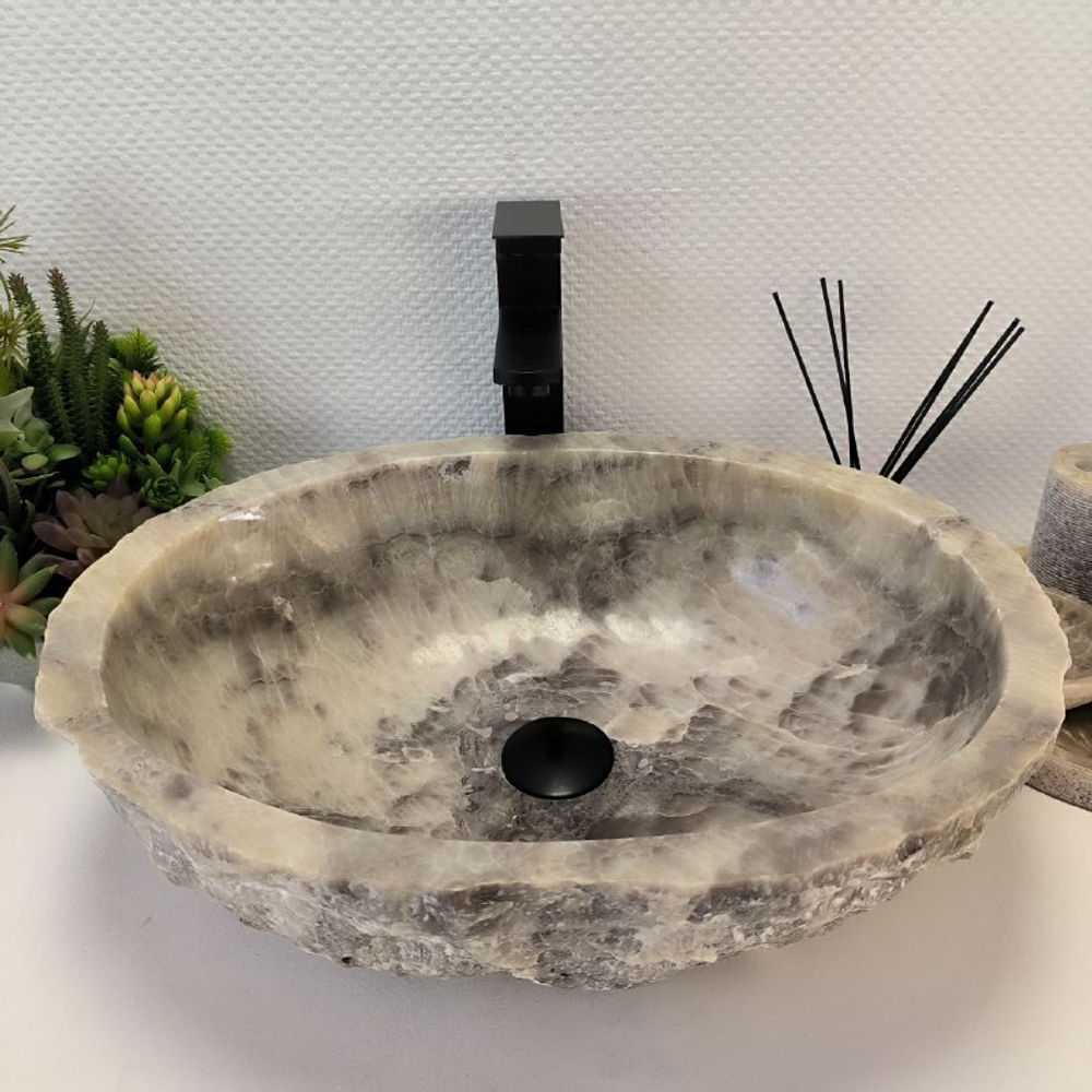 Раковина из оникса Erozy Grey EO-63180 51*39*15 0096