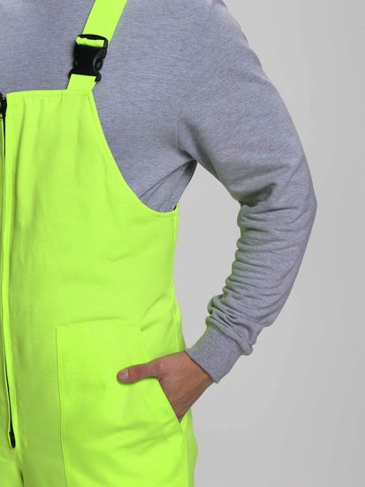 Костюм зимний "Дорожник-Ультра" полукомбинезон (лимон/черный)