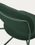 Стул Meli из зеленой синели с металлическими ножками