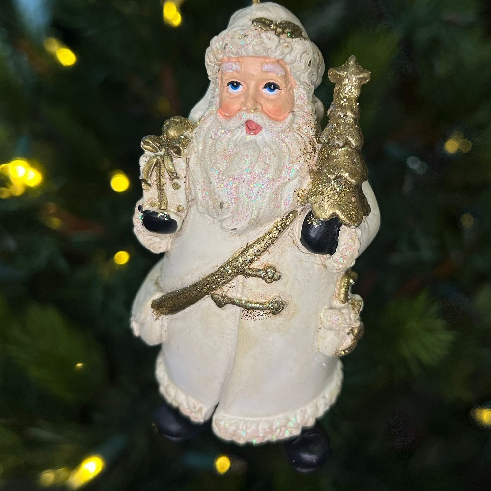 Дед Мороз в светлом 9,5 см [ С8745 ]