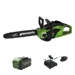 Аккумуляторная цепная пила Greenworks GD40CS15K5 (1 x 5 Ач, ЗУ) 2005707UG