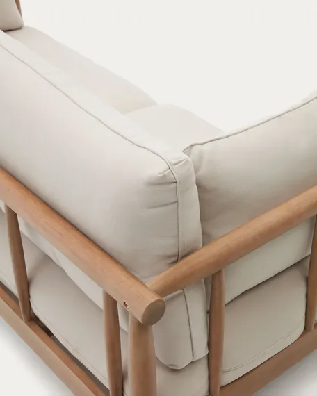 Двухместный уличный диван Sacova из массива эвкалипта, 195 см