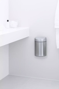 Brabantia - Контейнер для мусора Slide Bin 5л, матовая сталь / артикул   477546  / GTIN 8710755477546