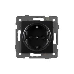 Механизм электрической розетки SCT-MEU1-PL-BK-V (250V, 16A) (Arlight, -) 049815