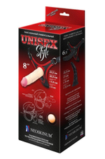 Пояс унисекс UNISEX Style с 2 насадками (Цвет: красный с черным)