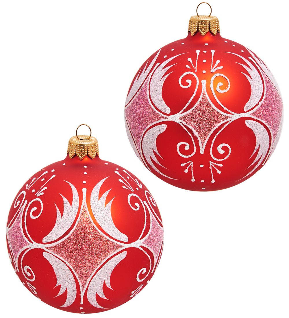 Элита НФШ-1433/1 Набор ел.украшений Шар 2шт «Иней» 85 мм