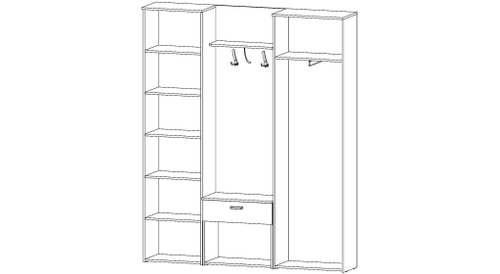 Прихожая Лира Дуб Сонома / Дуб Самдал