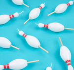 Свечи "Боулинг" 10 шт. (7,6 см)