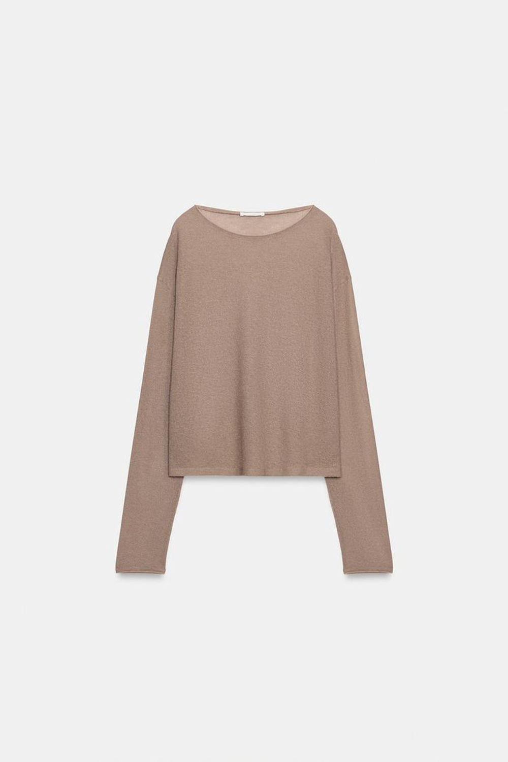 ZARA АЖУРНЫЙ СВИТЕР, ПЕСОЧНЫЙ