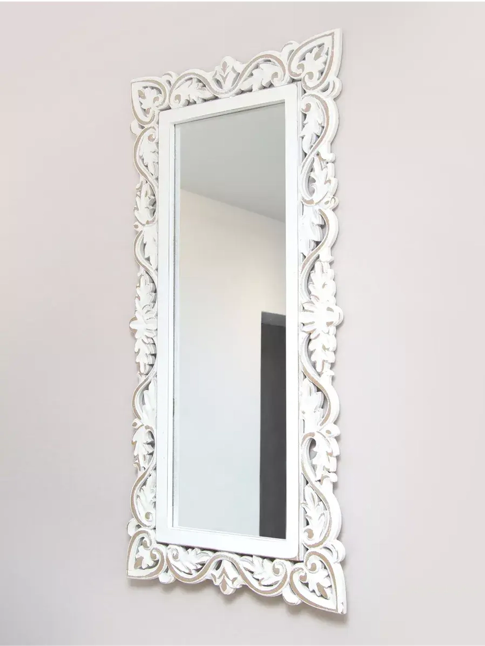 Зеркало "Флоренция" в резной деревянной раме, 48*99 см