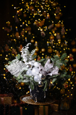 Композиция в кашпо Зимний узор