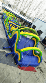 Надувной батут "Длинная полоса препятствий" 20*4*5 м