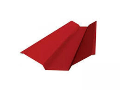 Планка ендовы верхняя 76*76мм*2м RAL3003 красный рубин Полиэстер МП (60)т