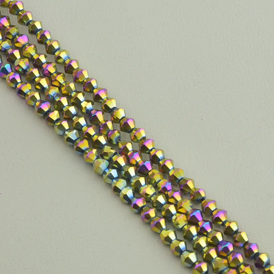 Нитка Чешский хрусталь 38 см. 4,5 мм. (Без замка)