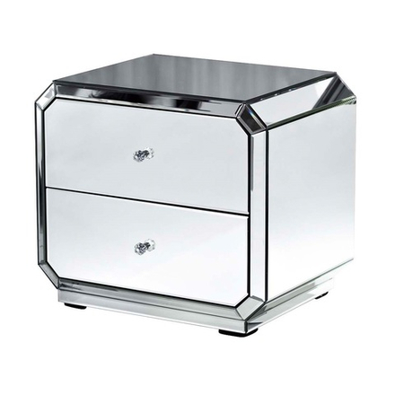 KFC939 Тумба прикроватная зеркальная 588*424*505