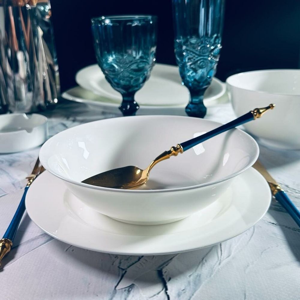 Lenardi 205-611 Набор из 6 салатников 18см ATLANT в под.уп.(х6)Костяной фарфор