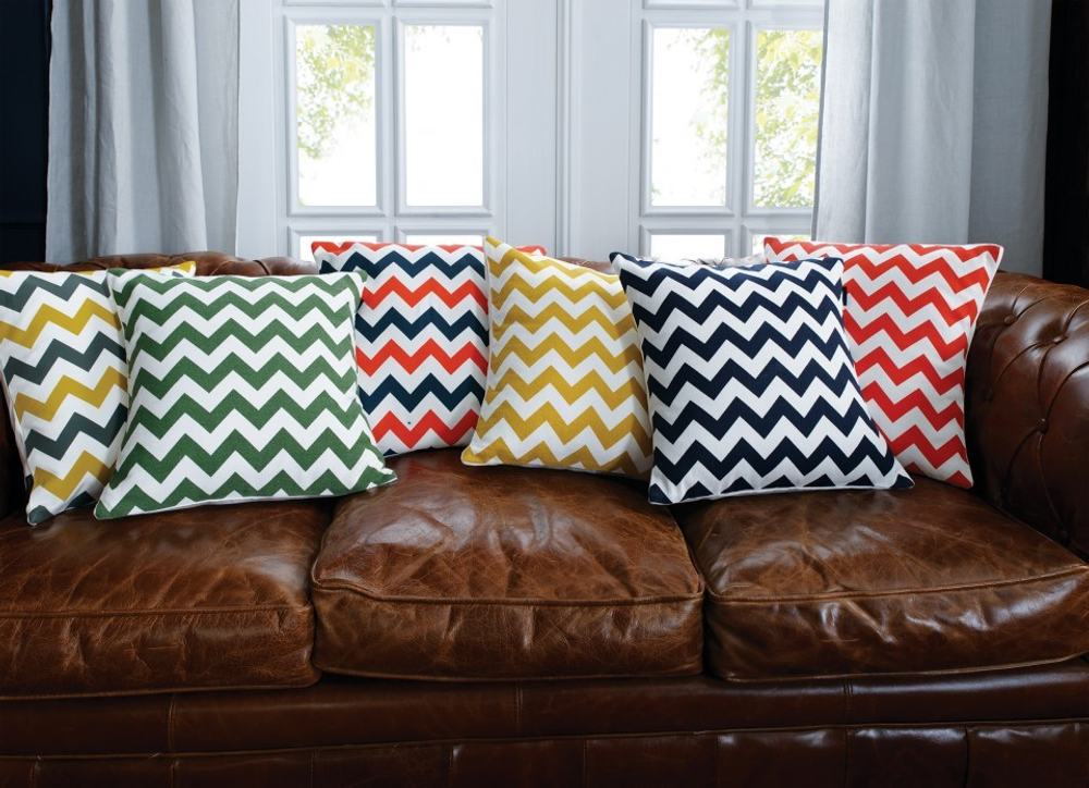 Подушка декоративная 40x40 Casual Avenue Wave синяя Турция фото