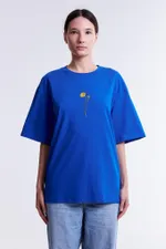 Футболка Гербарий Одуванчик Ярко-Синяя