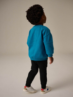 Толстовка и джоггеры в комплекте для мальчика Next N96-313, Черный, Синий