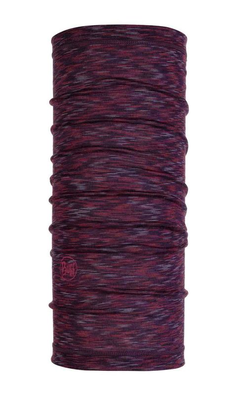 Шерстяной женский шарф-труба Buff Wool Slim Rubi Multi Stripes Фото 1