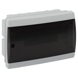 Корпус пластиковый встраиваемый ЭРА COMFORT ЩРВ-П-12 IP40 прозрачная крышка белый | Корпуса пластиковые модульные