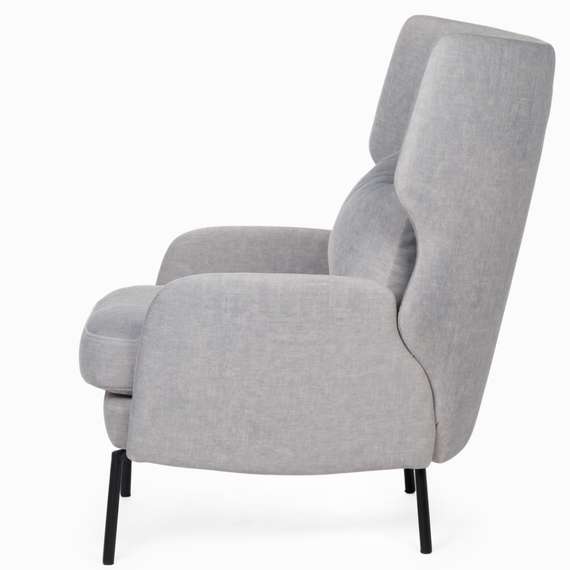 Кресло Alexa, серый велюр