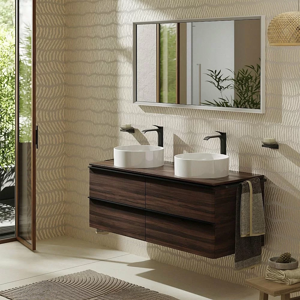 Смеситель для раковины Hansgrohe Vivenis 75042670 черный матовый